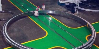 LYC произвел поворотный подшипник с наружным диаметром 11 метров